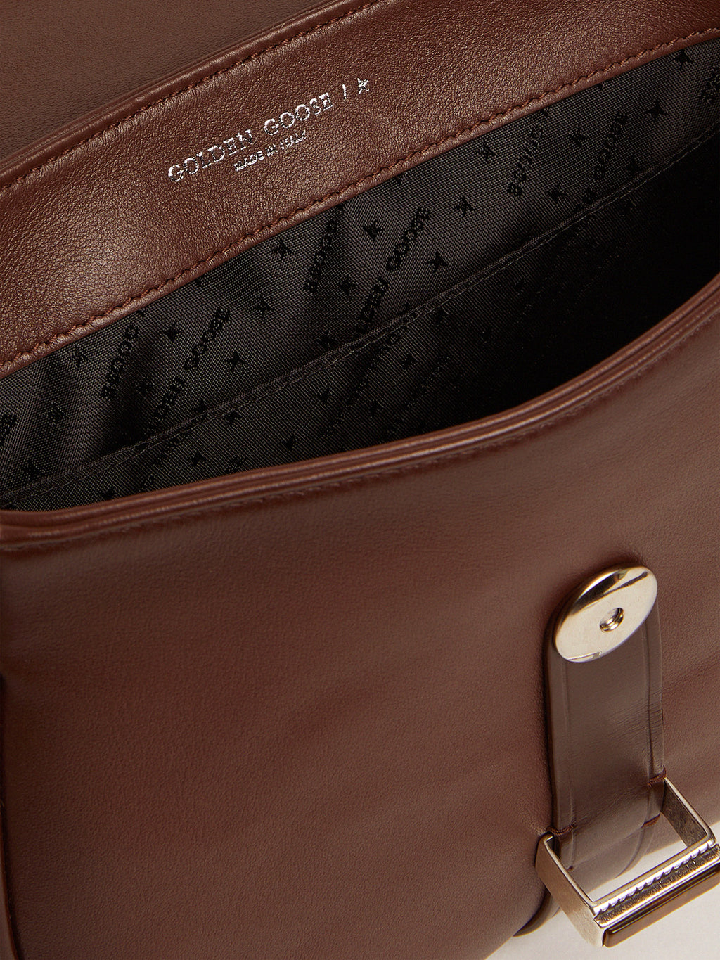 Women's small Rodeo Bag in dark tan leather| Golden Goose