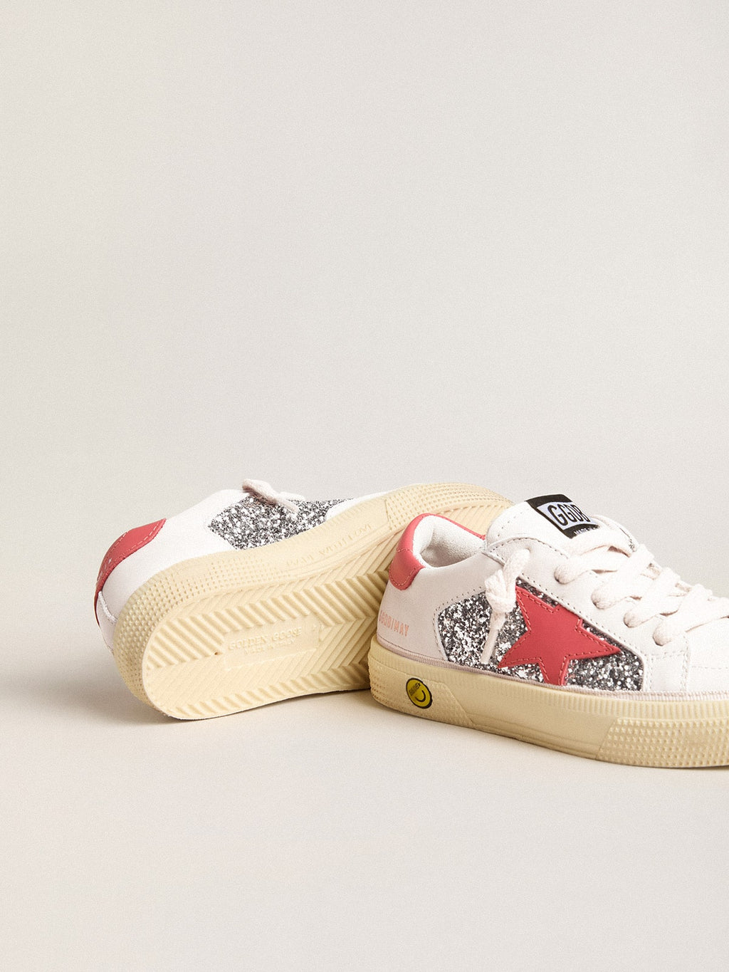 Junior May with red leather star and heel tab| Golden Goose