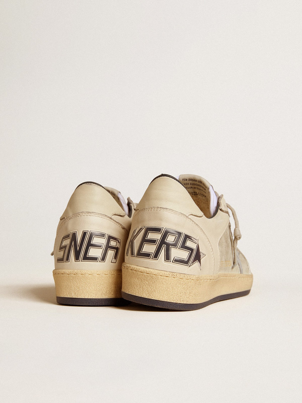 Men's Ball Star LTD in leather and suede with crocodile print leather star| Golden Goose