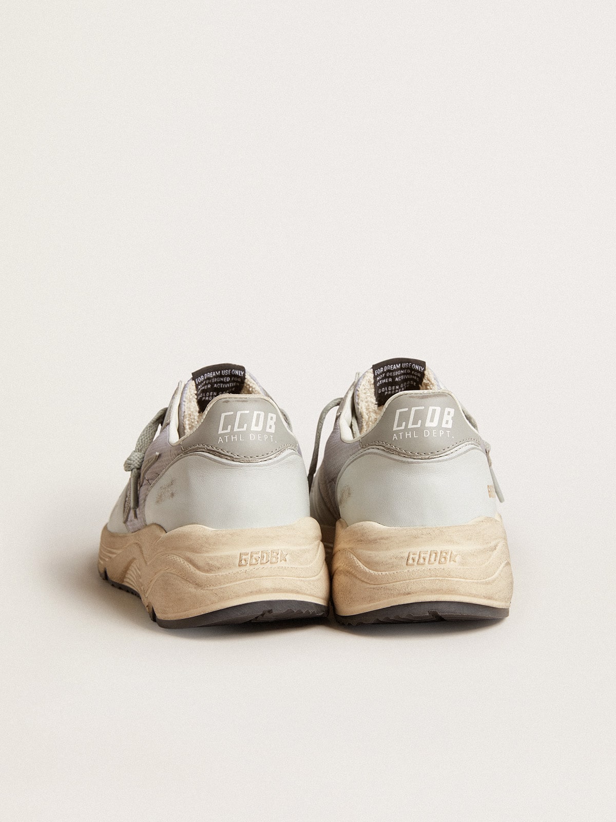 Running Sole in nylon and nappa with rubber star and leather heel tab| Golden Goose