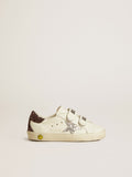 Old School Young with silver glitter star and glitter heel tab| Golden Goose