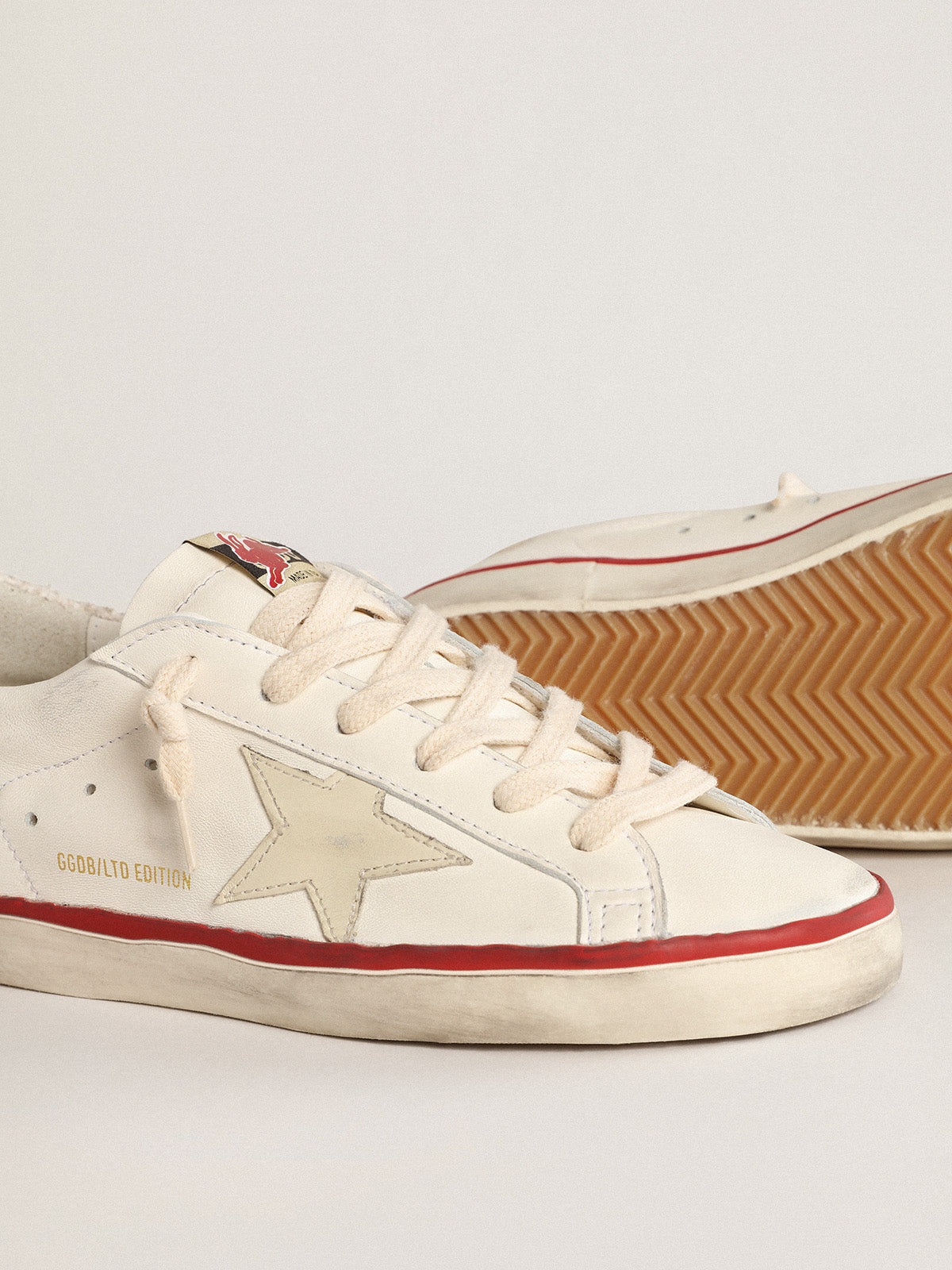 Women's Super-Star LTD CNY in nappa leather with ivory star| Golden Goose