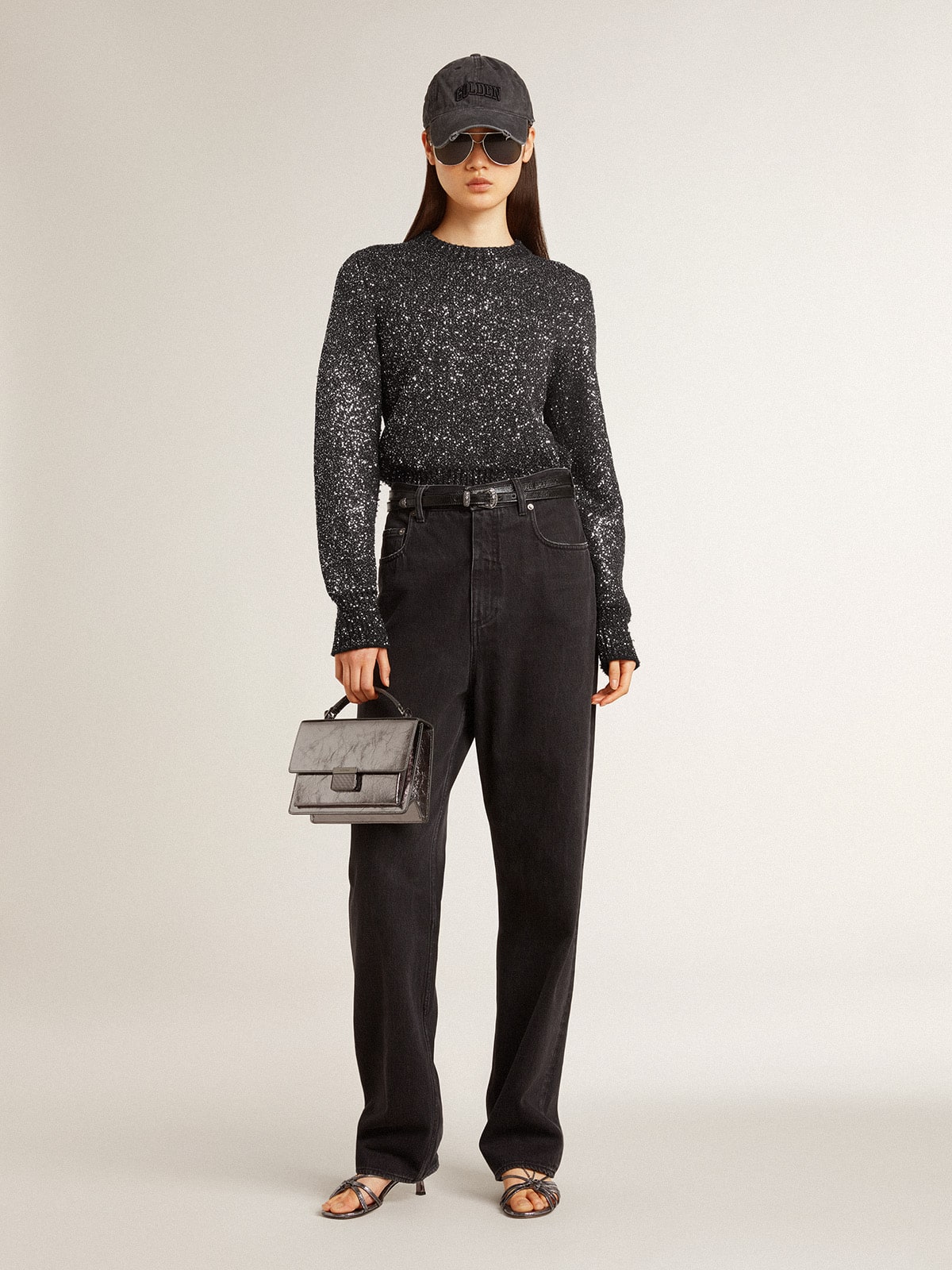 Women's black jeans| Golden Goose