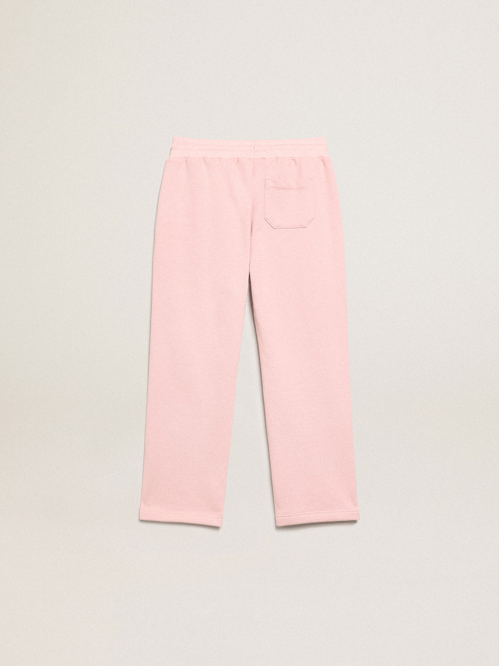 Pink joggers with glitter star on the front| Golden Goose
