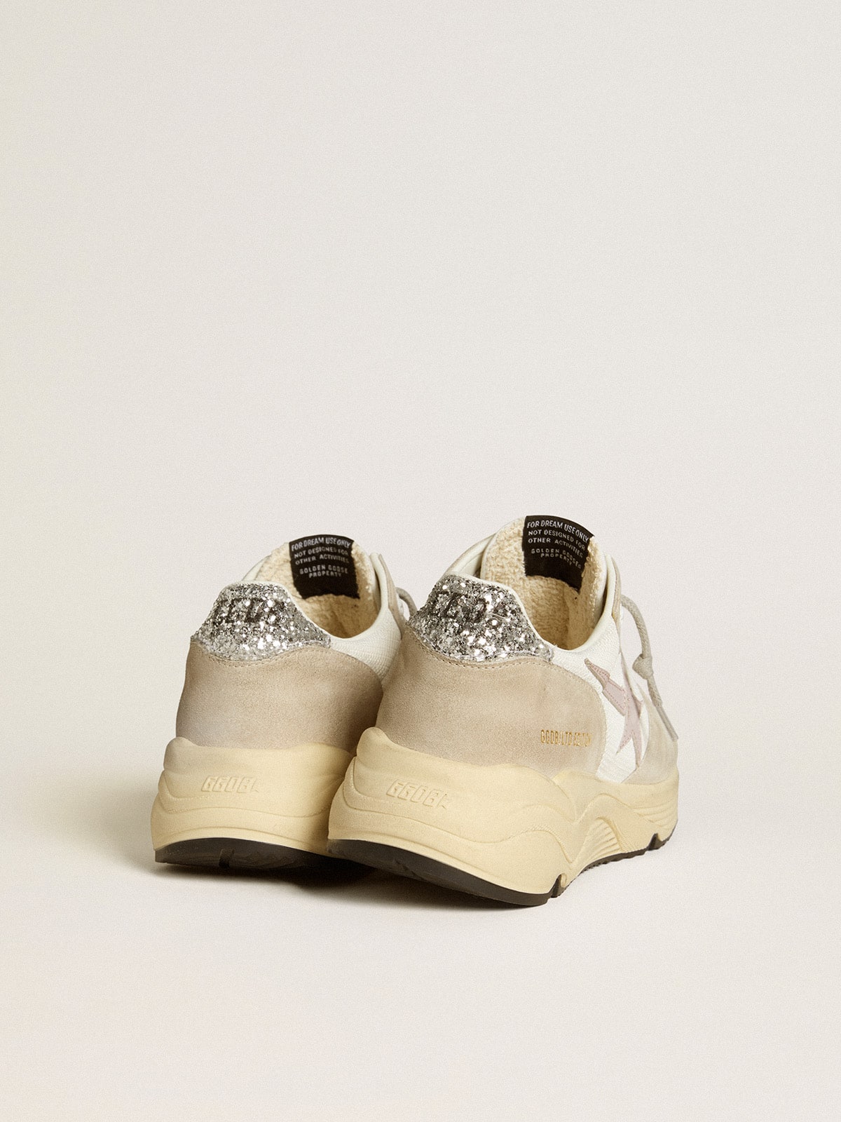Running Sole LTD in mesh with leather star and glitter heel tab| Golden Goose