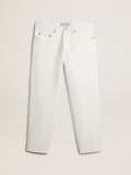 Men's white denim pants| Golden Goose