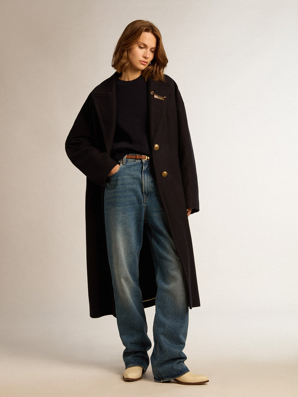 Women's jeans with medium wash| Golden Goose