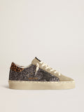 Hi Star in dark gray glitter with a black leather star| Golden Goose