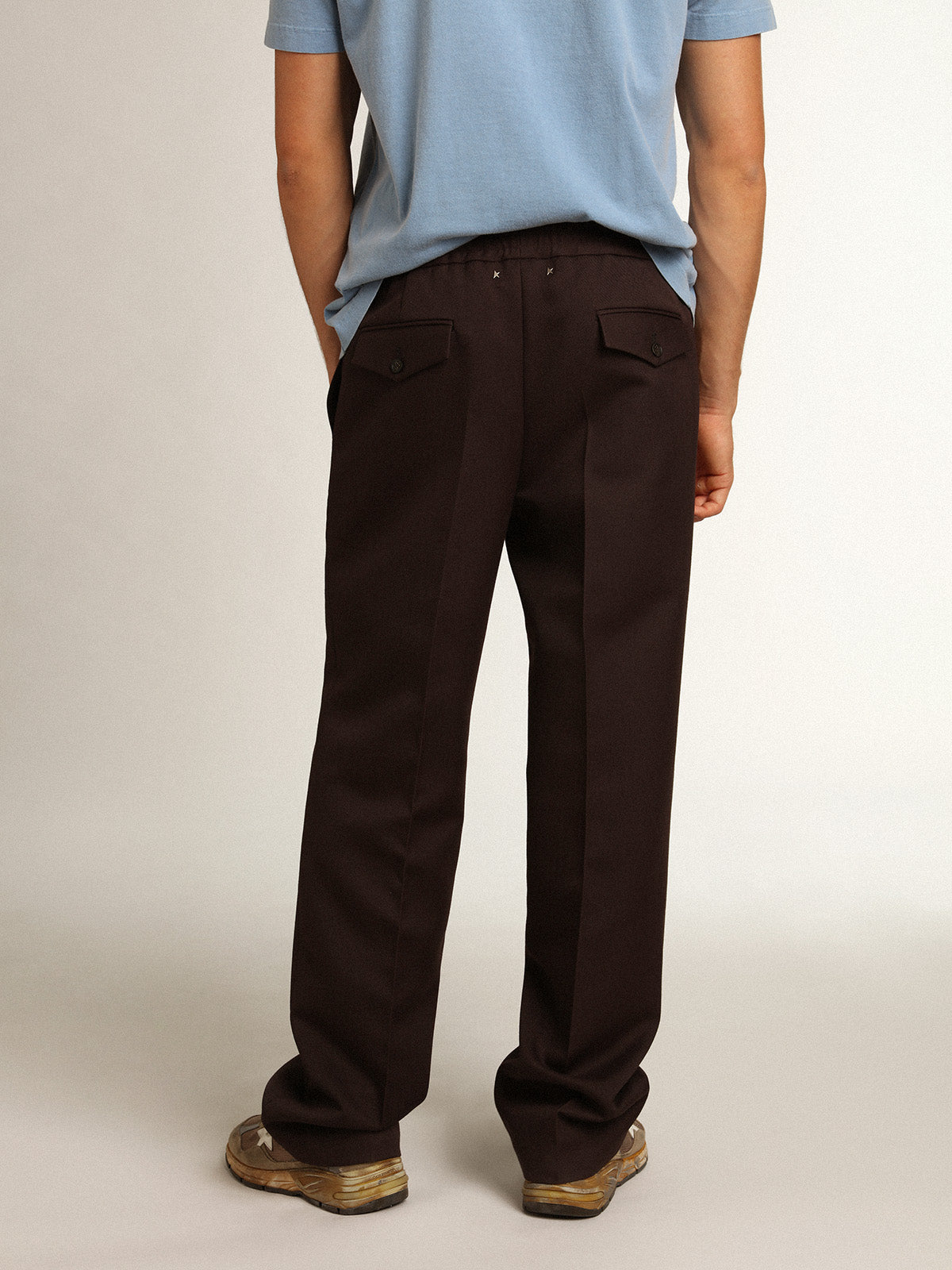 Men's joggers in licorice color| Golden Goose