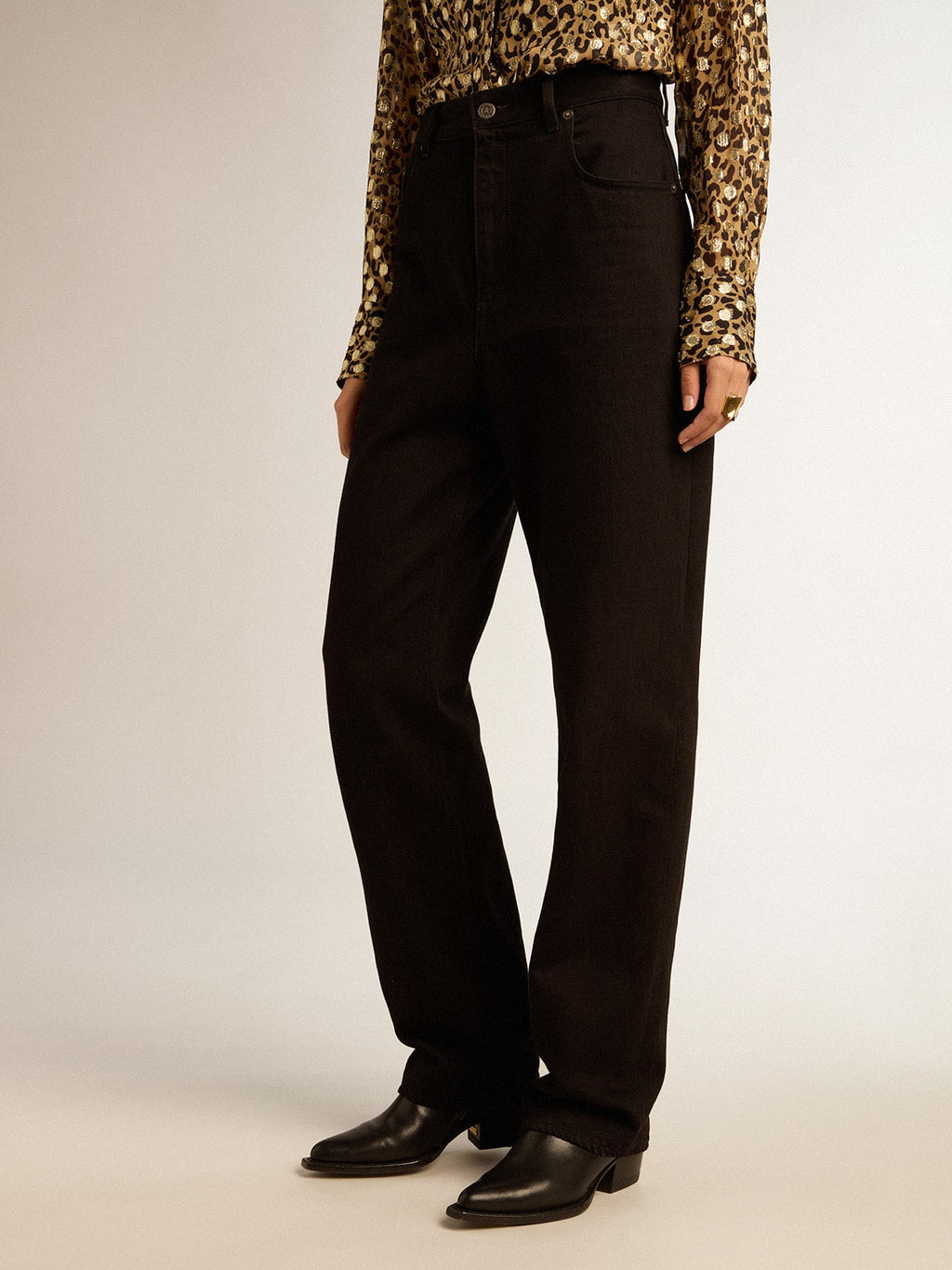 Women's black jeans| Golden Goose