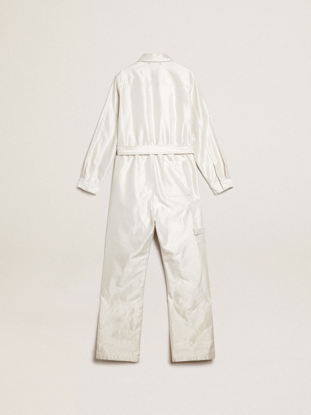 Golden white denim jumpsuit| Golden Goose
