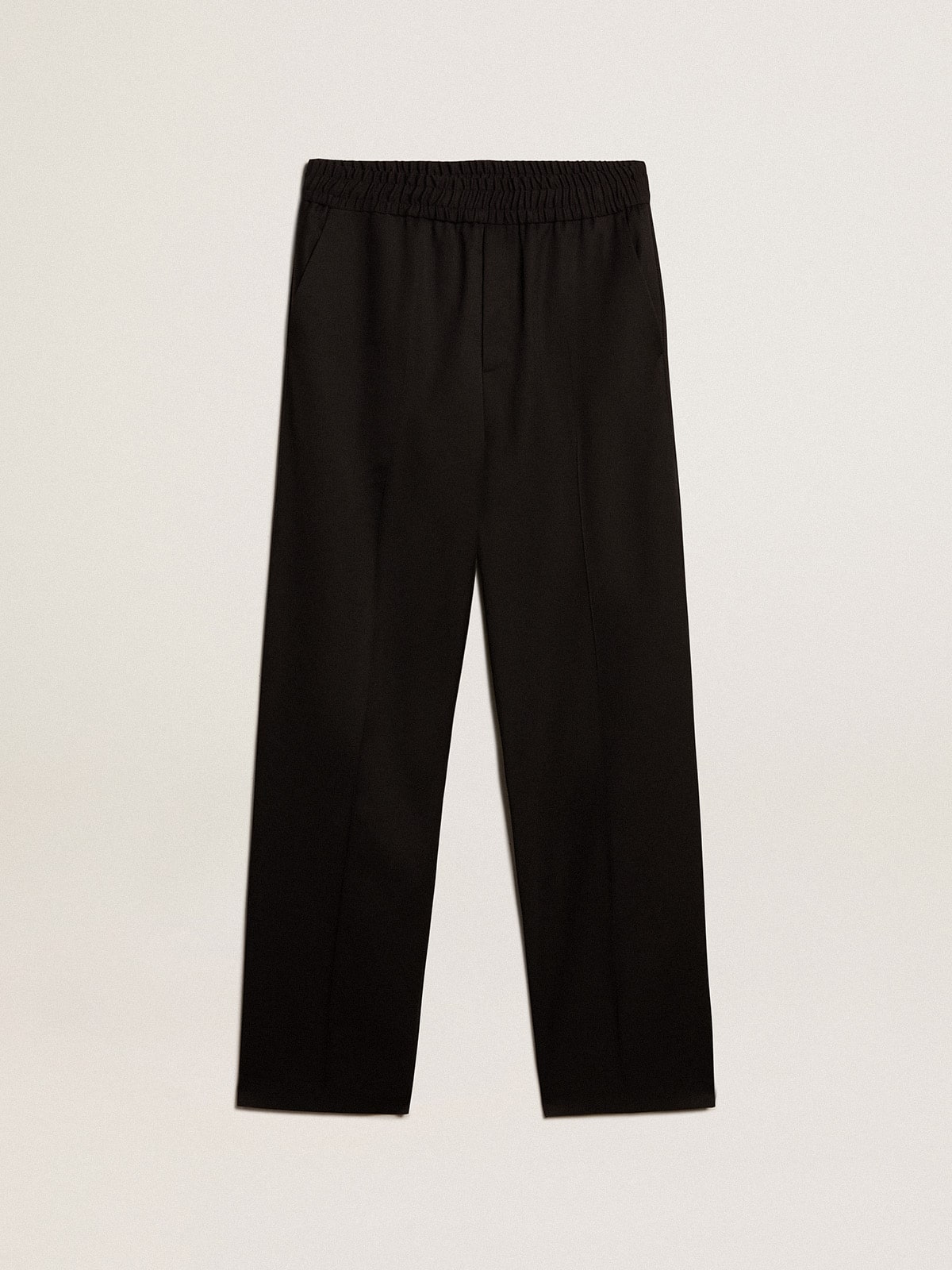 Men's joggers in black wool| Golden Goose