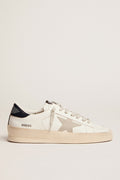 Women's Stardan with ice-gray suede star and black heel tab| Golden Goose