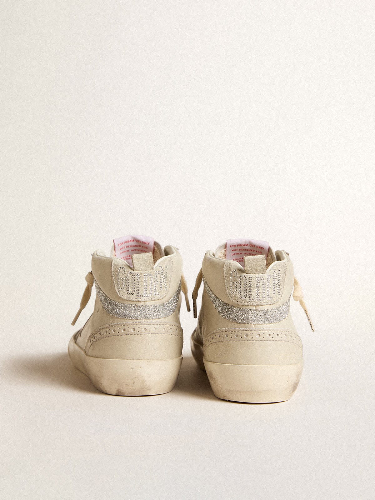 Women's Mid Star LTD with bronze leather star and Swarovski crystal flash| Golden Goose