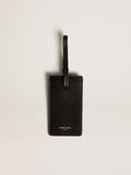 Black luggage tag| Golden Goose