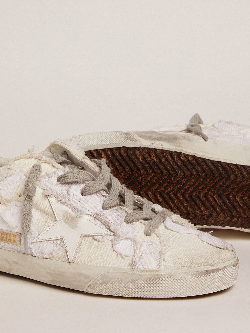 Women's Super-Star white sneakers with Swarovski| Golden Goose