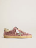 Super-Star LTD with suede star and pink Swarovski crystals| Golden Goose