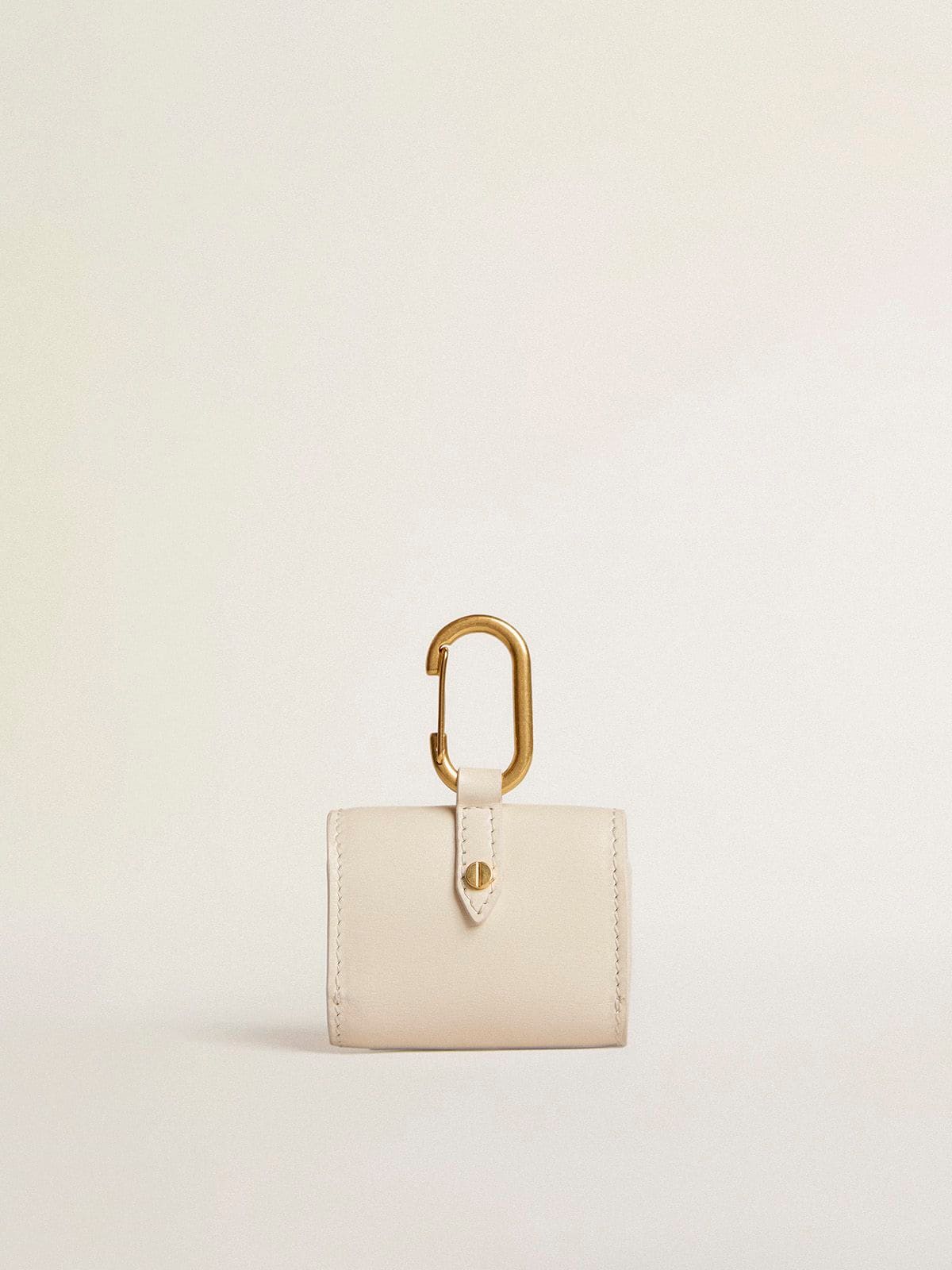 Worn white AirPod case| Golden Goose