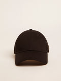 Black baseball cap with logo on the side| Golden Goose
