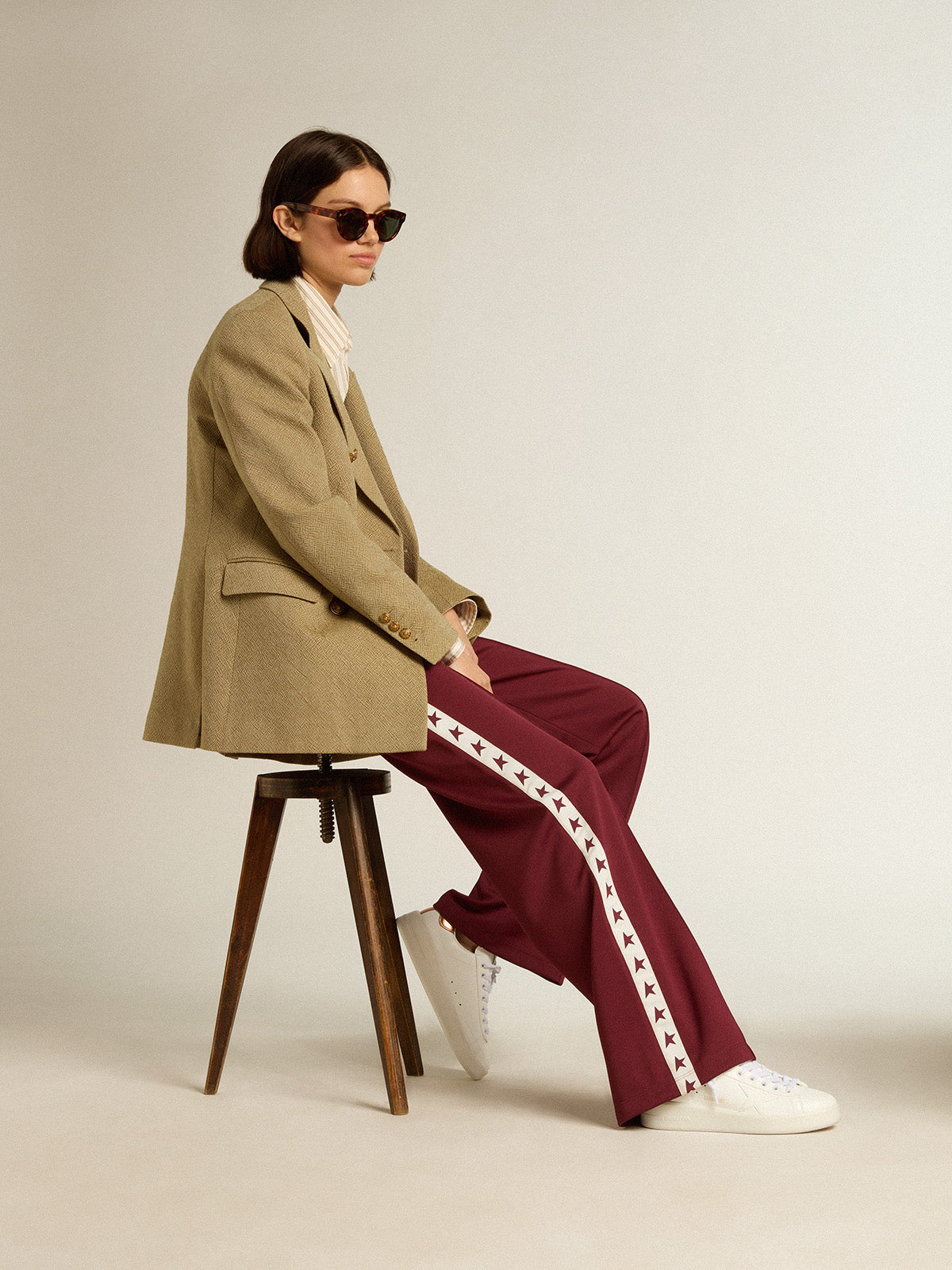 Bio-based Purestar with bronze metallic leather heel tab| Golden Goose