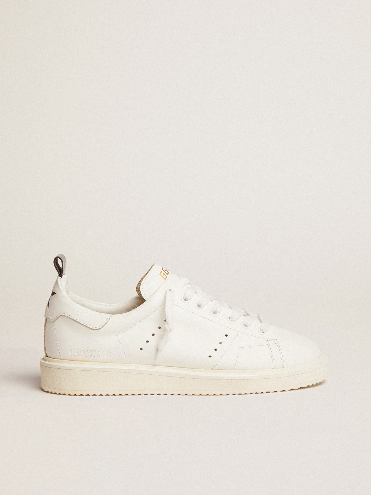 Men's Starter in leather with star on the heel tab| Golden Goose