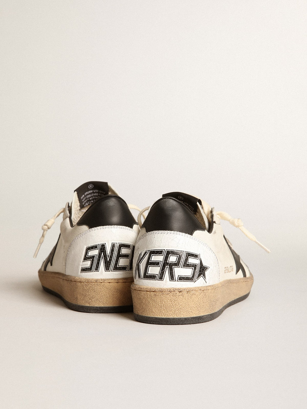 Men's Ball Star in white nappa with black star| Golden Goose