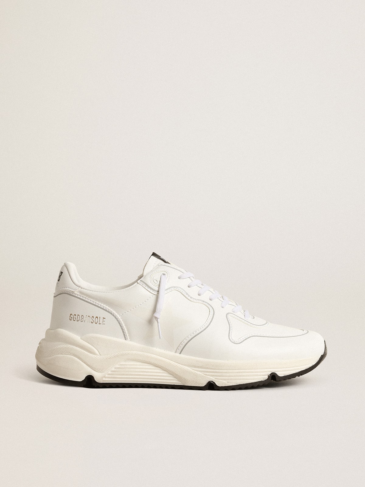 Women's bio-based Running Sole with white star and heel tab| Golden Goose