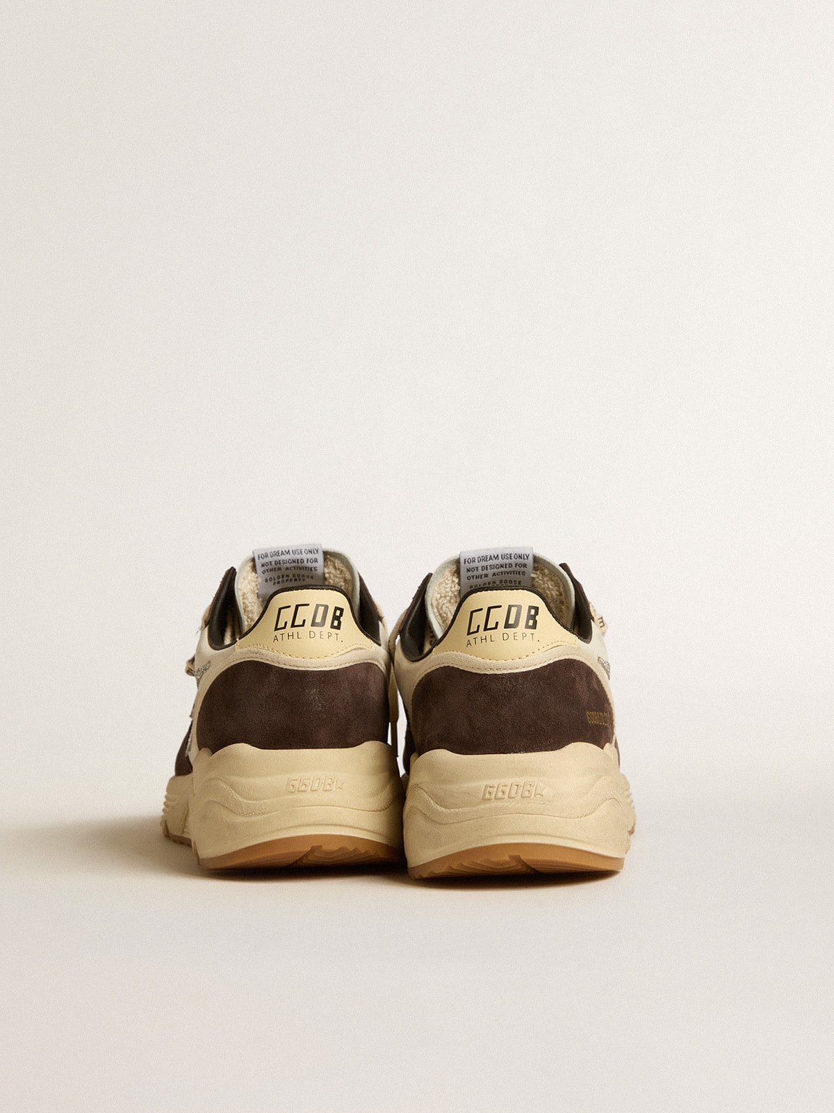 Running Sole LTD in nappa and brown suede with a Swarovski crystal star| Golden Goose