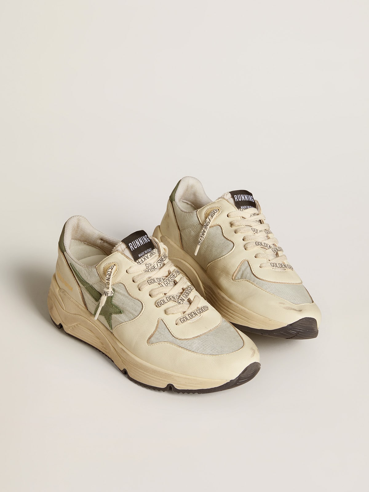 Women's Running Sole LTD in nylon and nappa with nubuck star and heel tab| Golden Goose