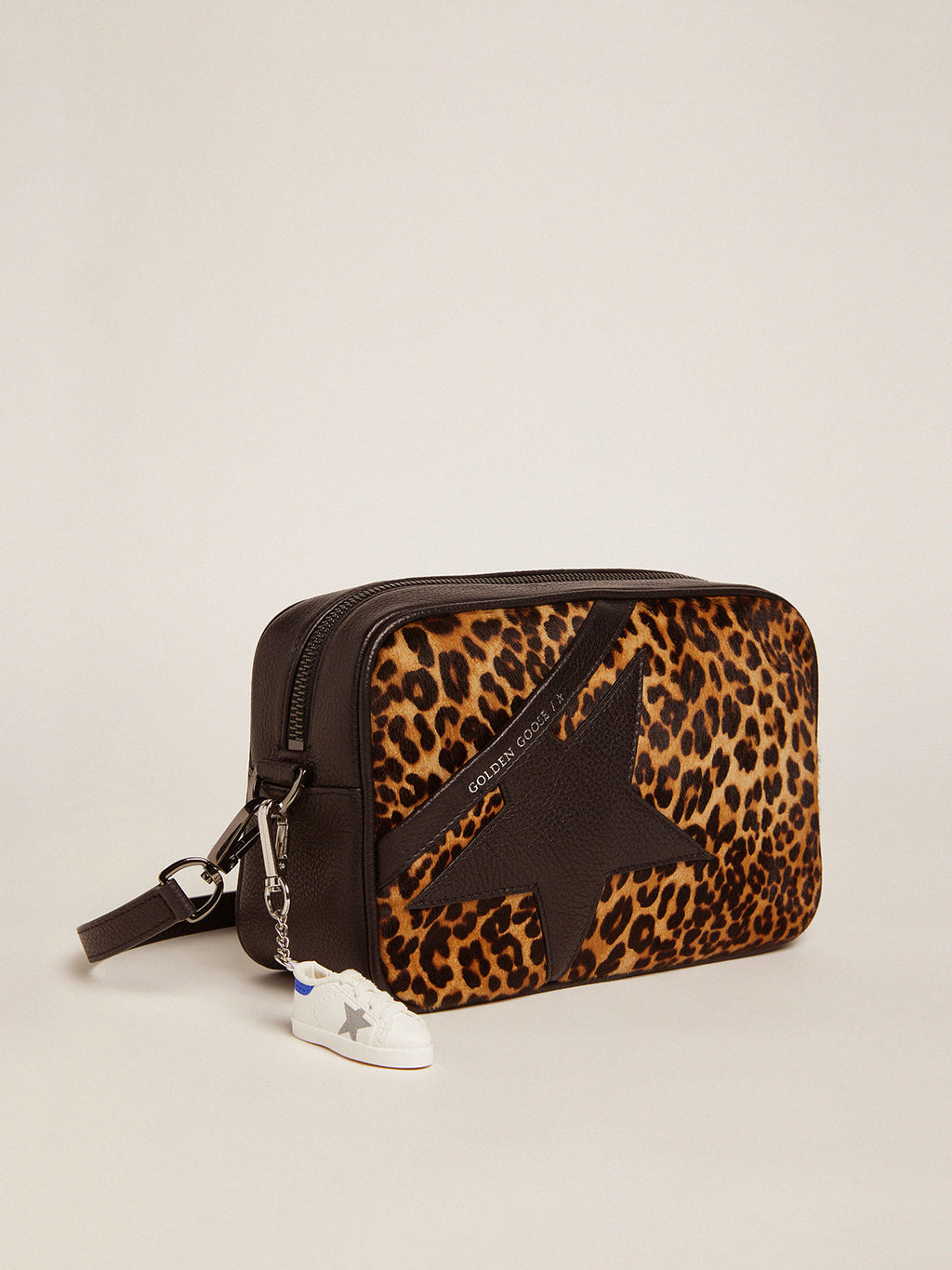 Women's Star Bag in leopard print pony skin| Golden Goose