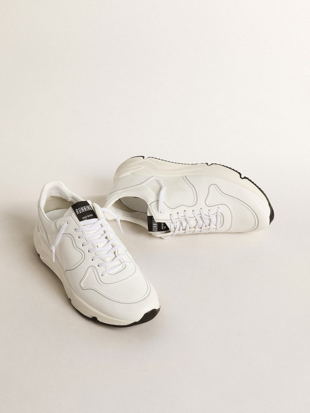 Women's bio-based Running Sole with white star and heel tab| Golden Goose