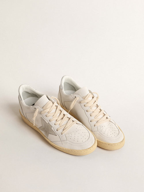 Ball Star with suede star and metallic leather heel tab| Golden Goose