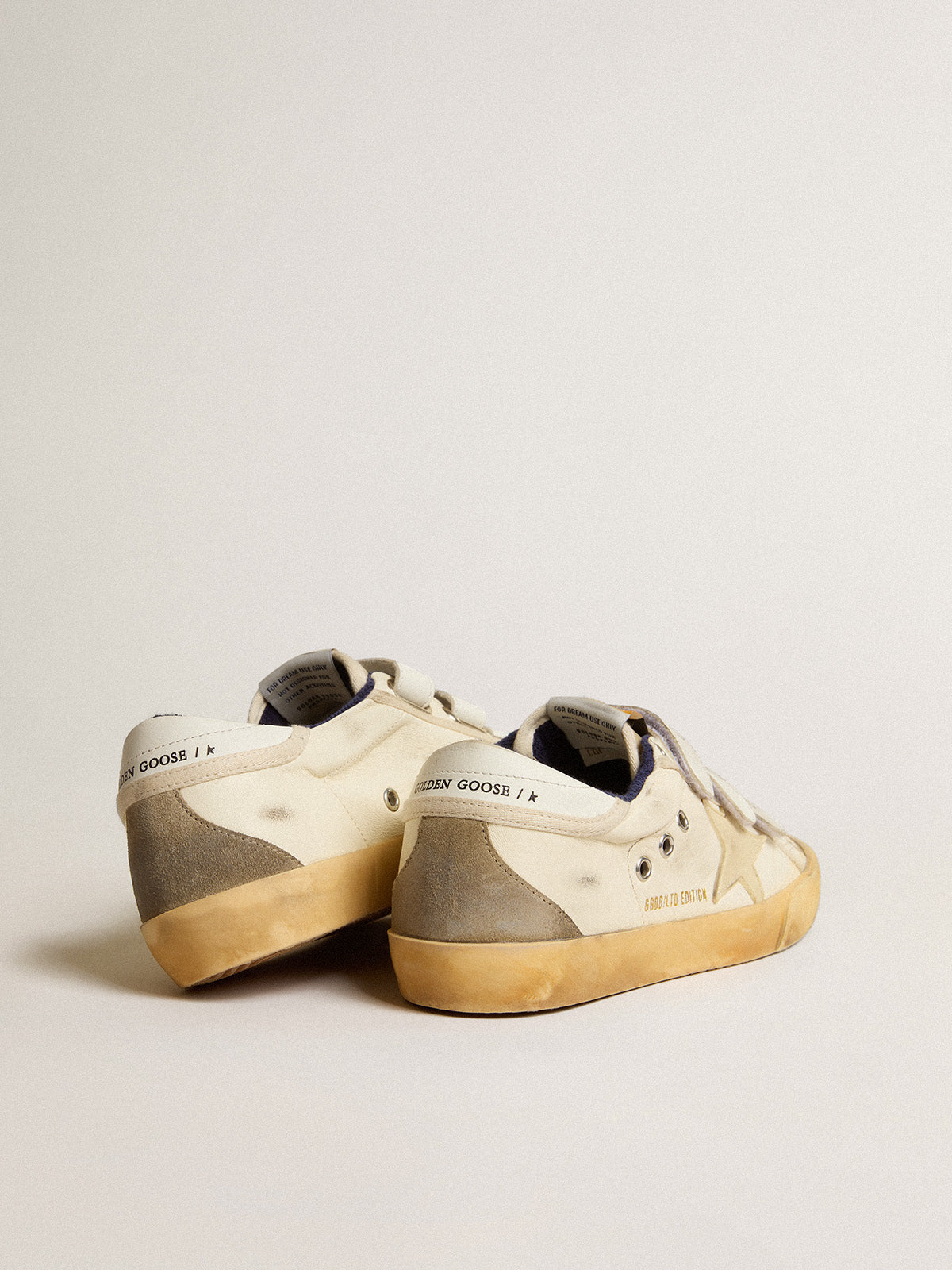 Men's Old School LAB in nappa with rubber star and suede inserts| Golden Goose