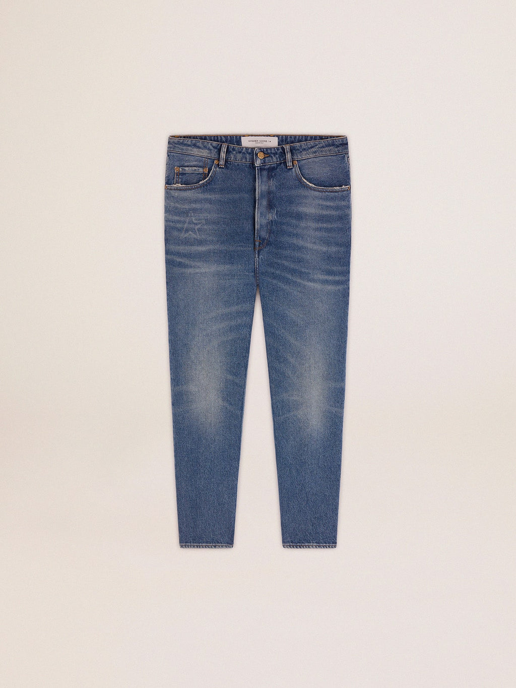 Men's slim fit jeans with medium wash| Golden Goose