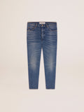 Men's slim fit jeans with medium wash| Golden Goose