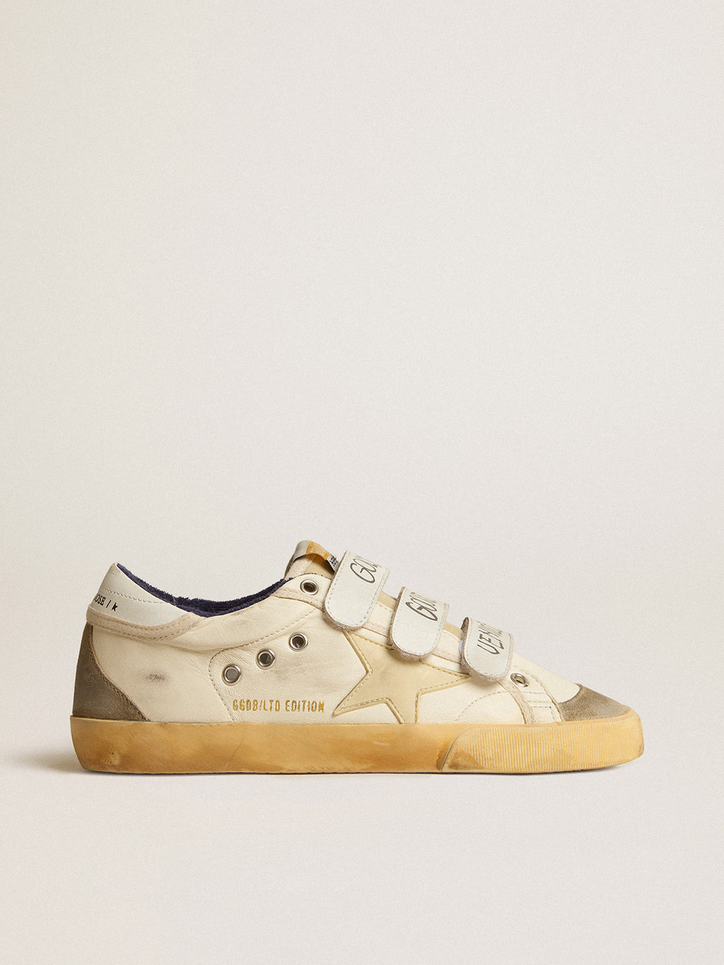 Women's Old School LAB in nappa with rubber star and suede inserts| Golden Goose