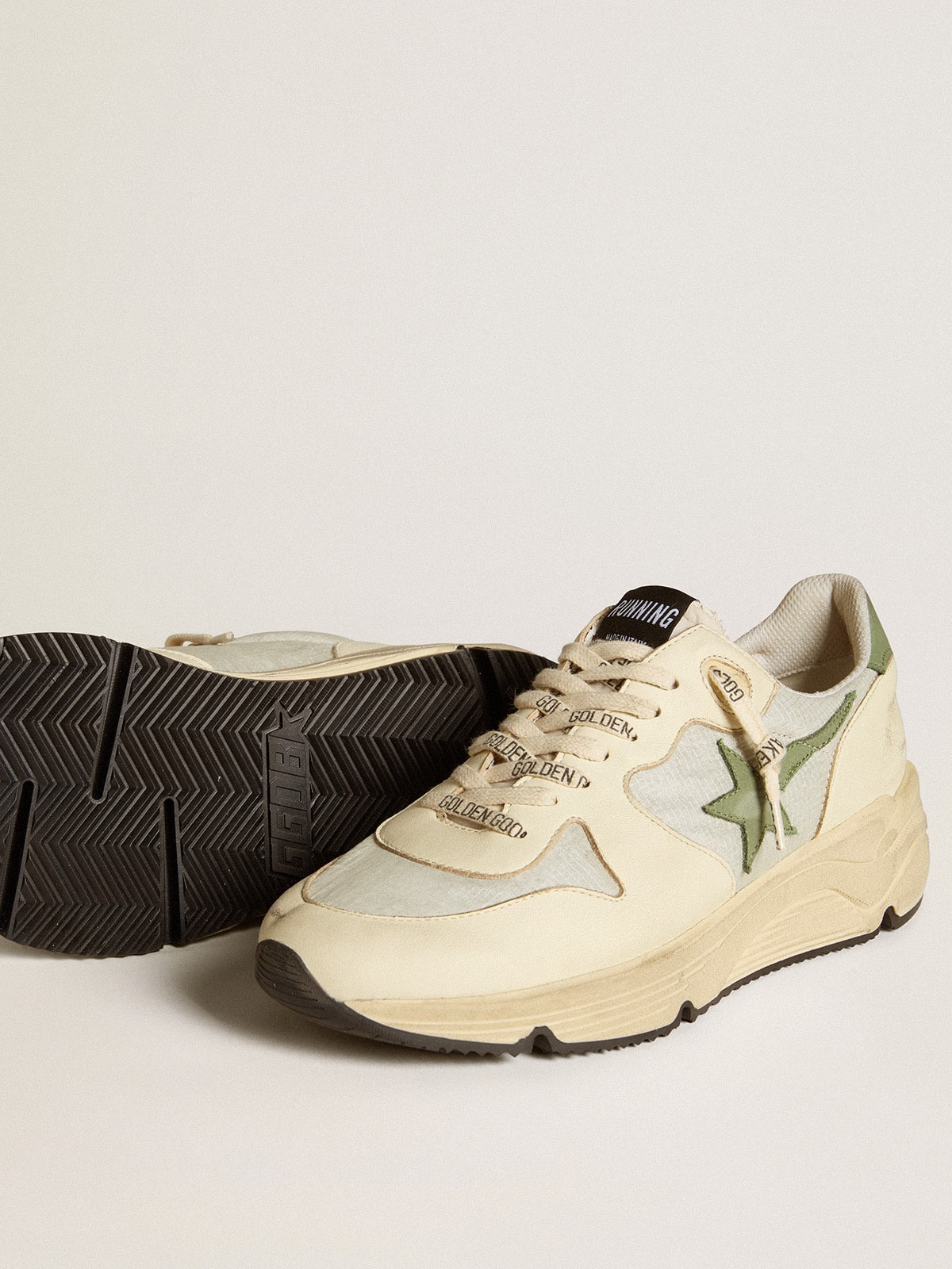 Women's Running Sole LTD in nylon and nappa with nubuck star and heel tab| Golden Goose