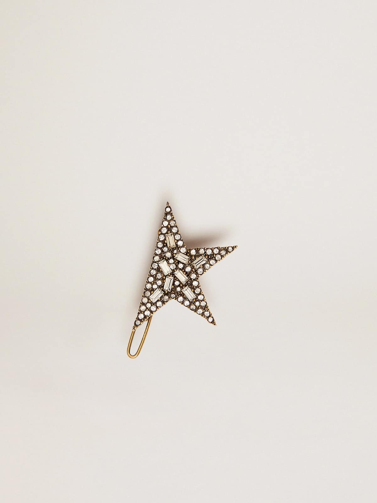 Lace lock with Star clip in antique gold color| Golden Goose