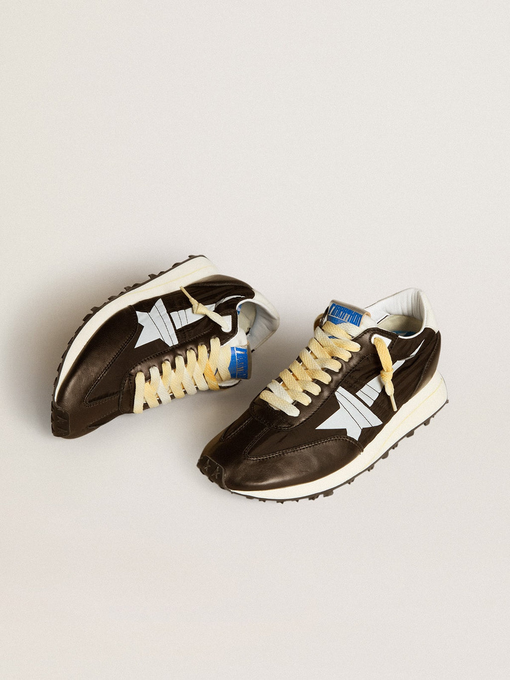 Women's Marathon with black nylon upper and white star| Golden Goose