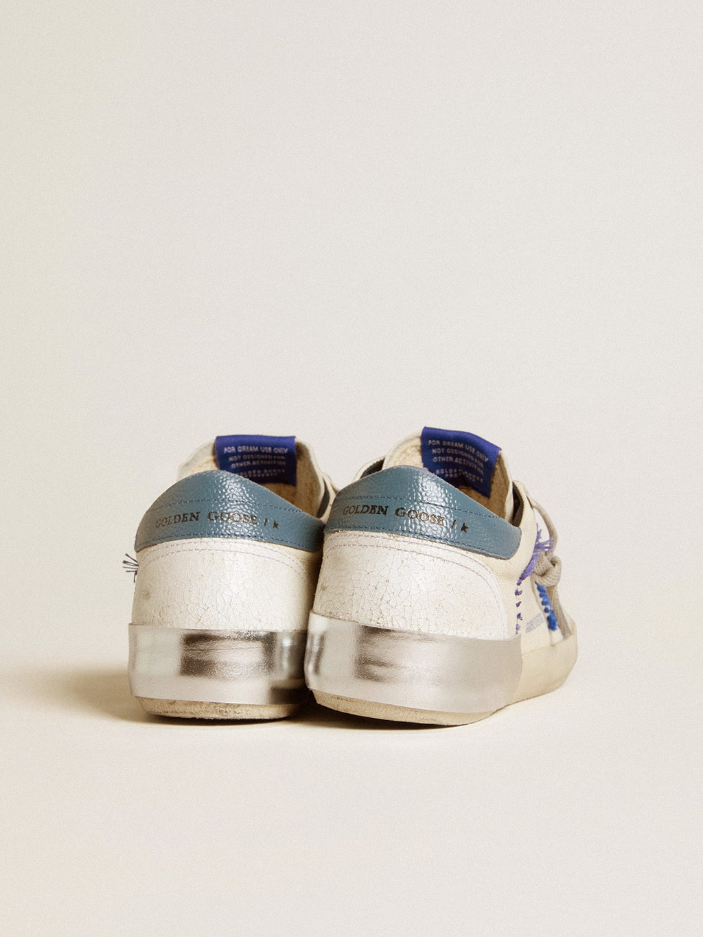 Women's Super-Star LTD in nappa with embroidered star and leather heel tab| Golden Goose