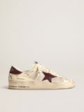 Stardan in nappa and mesh with wine-red suede star and heel tab| Golden Goose