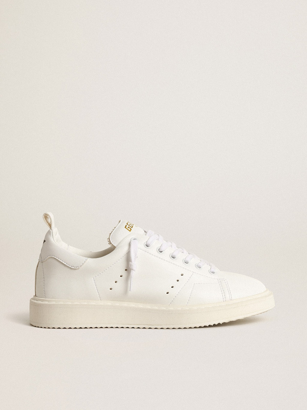 Men's bio-based Starter with white star and heel tab| Golden Goose