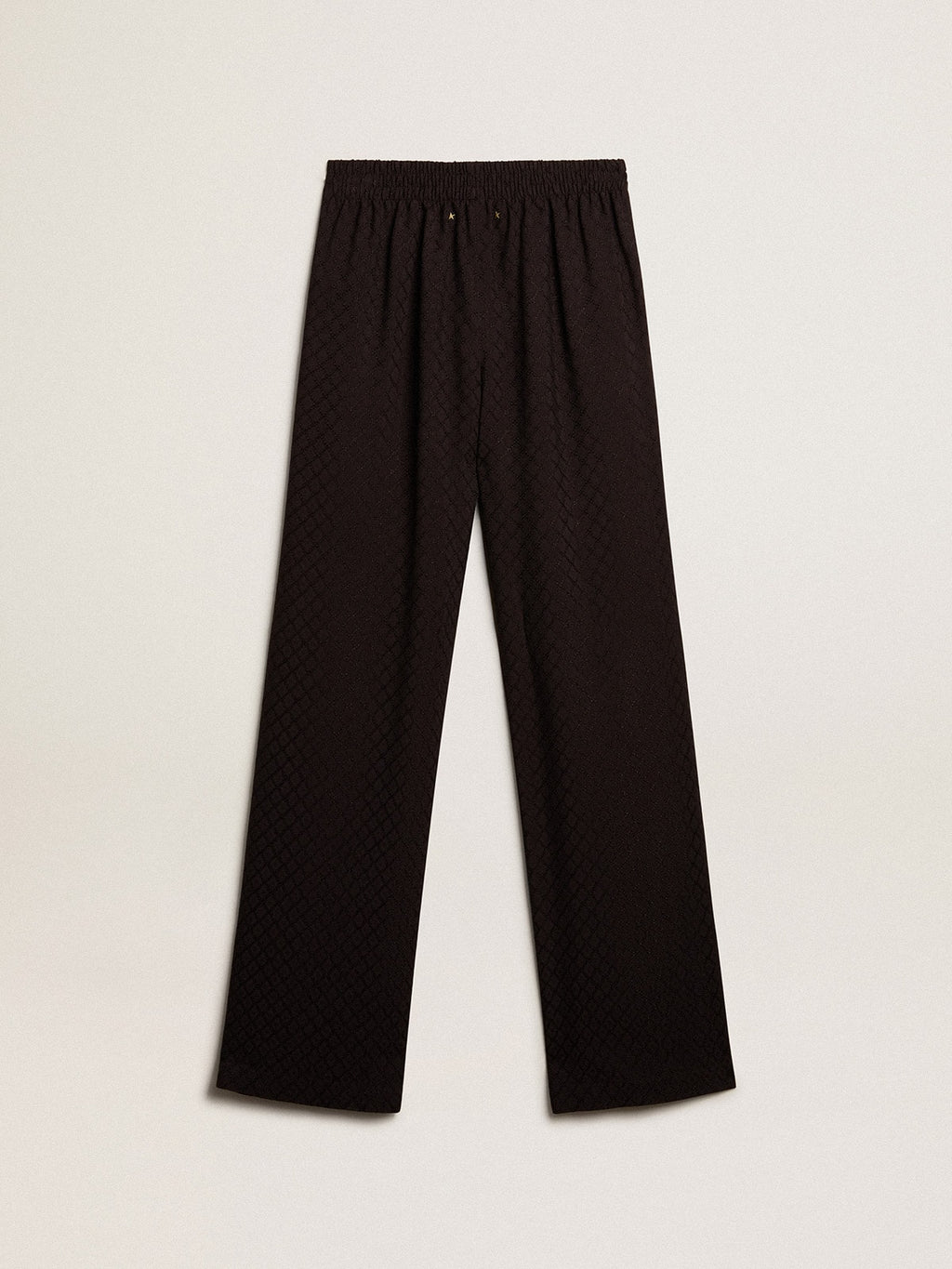 Women's black viscose joggers