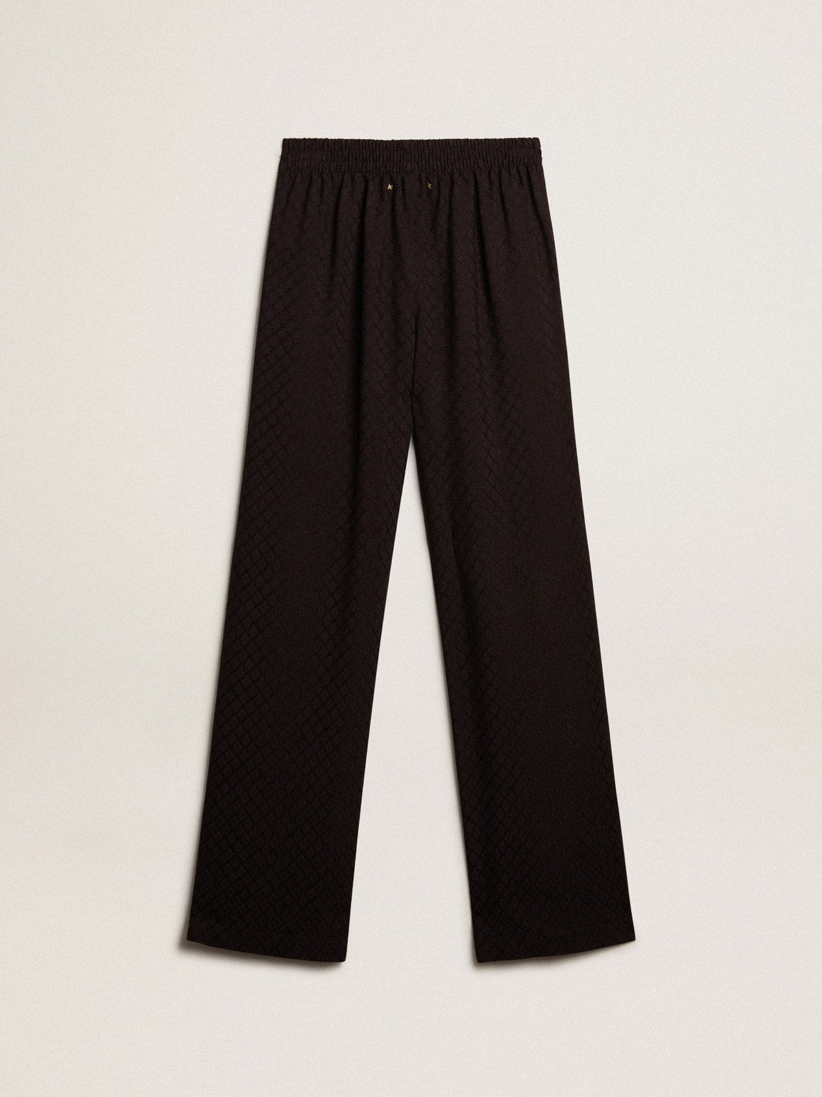 Women's black viscose joggers