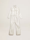 Golden white denim jumpsuit| Golden Goose