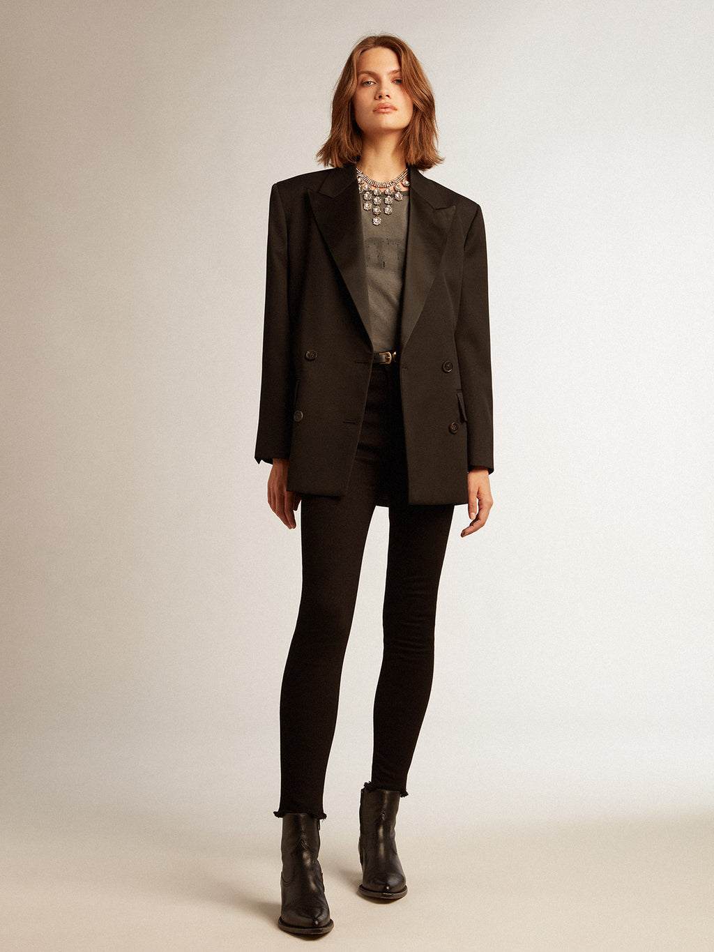 Women's black skinny jeans| Golden Goose