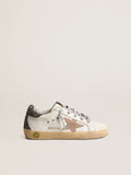 Super-Star Young with a hazelnut star and glitter heel tab| Golden Goose