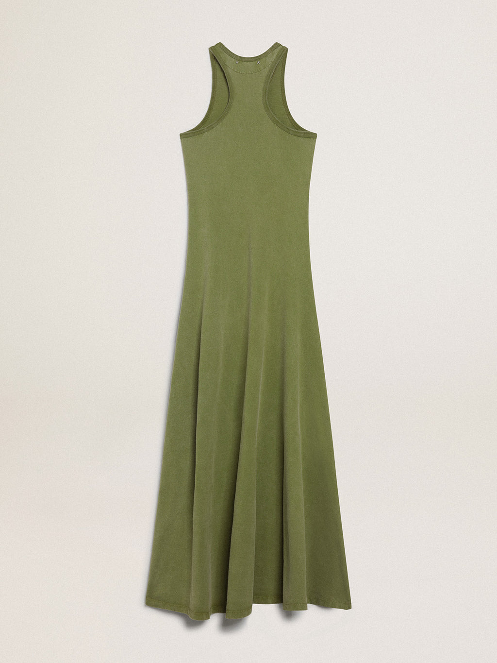 Pesto-green tank dress| Golden Goose