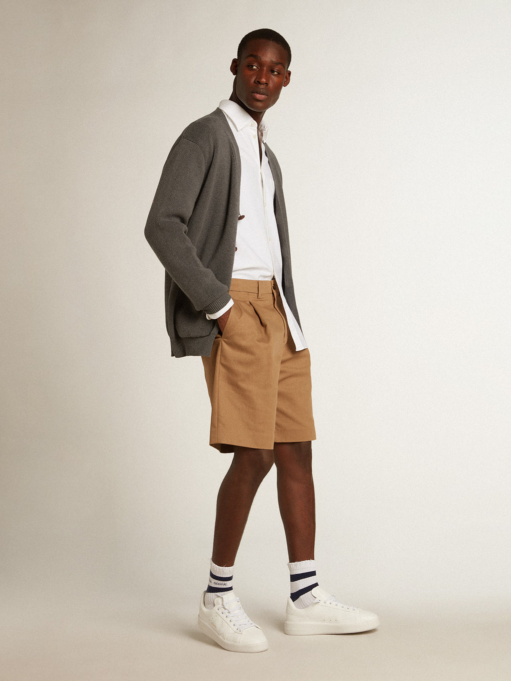 Men's bio-based Purestar with white star and heel tab| Golden Goose
