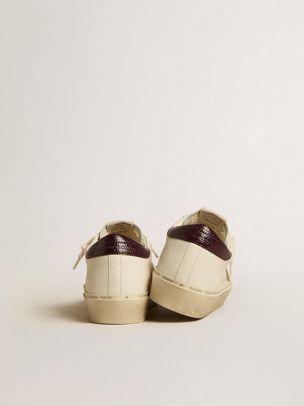 Women's Hi Star LTD in nappa with glitter star and lizard-print heel tab| Golden Goose